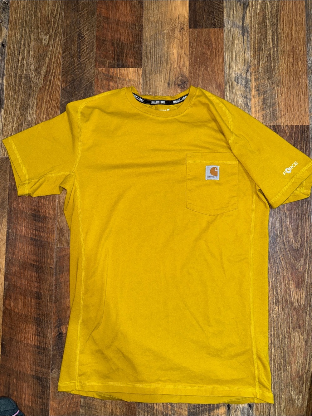 Carhartt Short Sleeve Pocket Tee in Mustard